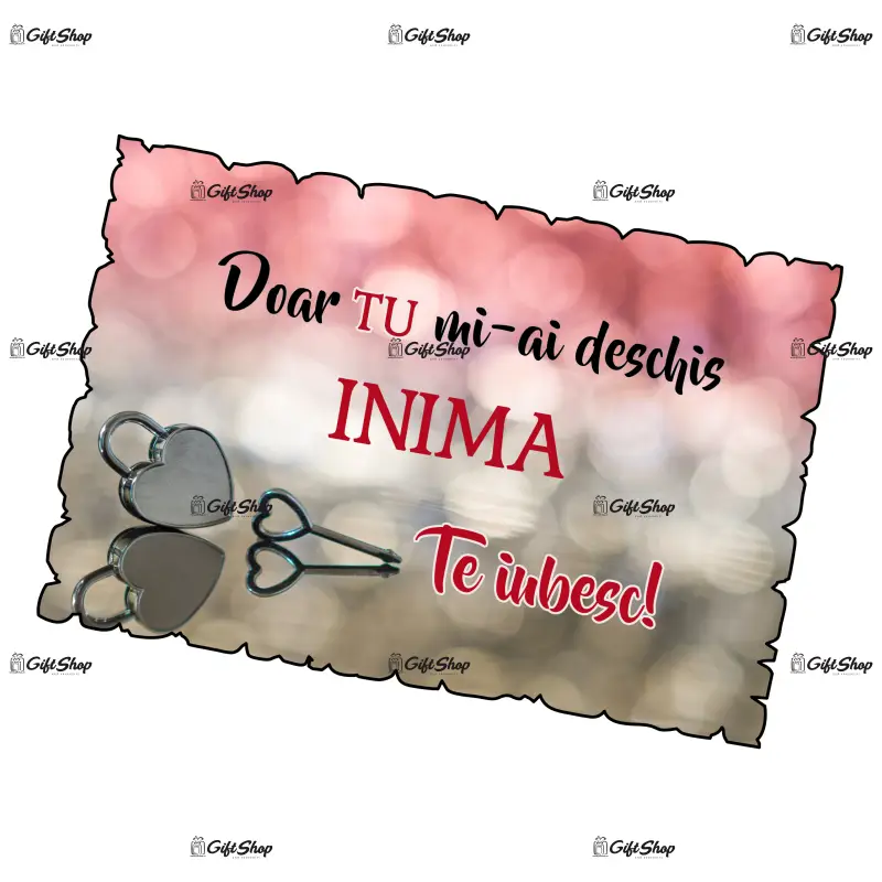 Doar tu mi-ai deschis inima, magnet frigider mgs058